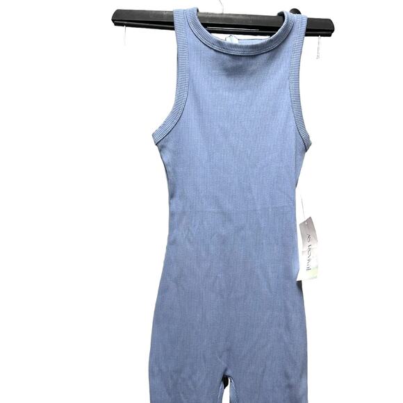 AS Revival Altar'd State NWT Blue One Piece Ribbed Jumpsuit - Picture 4 of 8